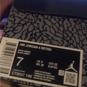 Jordan | Shoes | Jordan 4 Bred White Oreo Size 7 There So  display picture 1